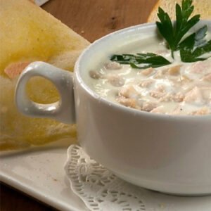 شوربة كريمة دجاج